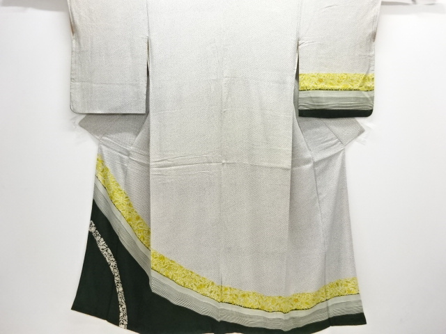 JAPANESE KIMONO / ANTIQUE KIMONO / TAISHO ROMAN STYLE / KINSHA / FLOWERS